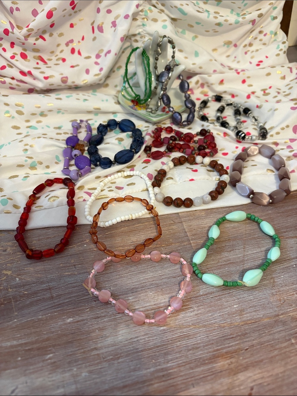 Woman’s Beaded Stretch Bracelets Entire Lot!!!!!